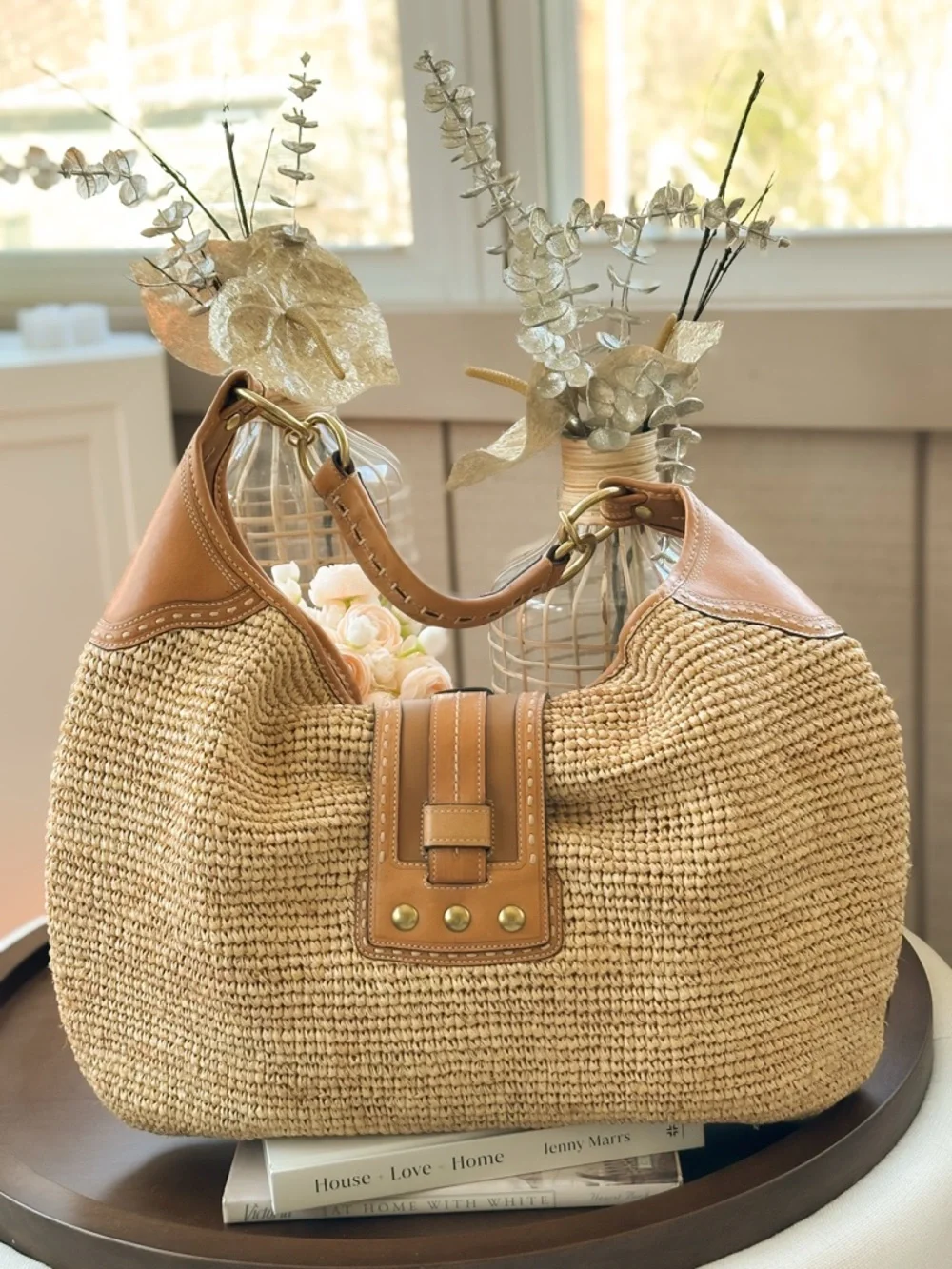 Coach Bleeker Straw Millie XL Tote Bag | F13374 - Picture 6 of 17